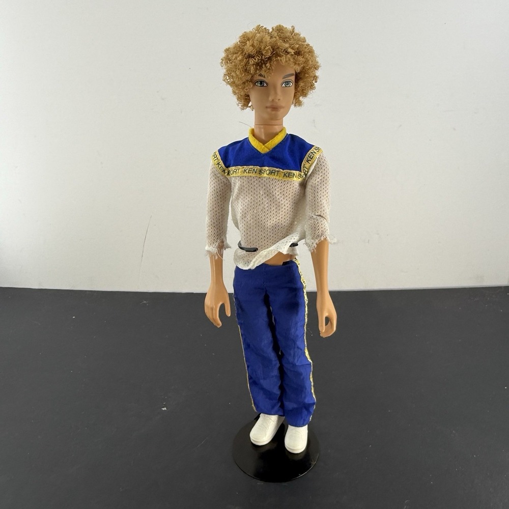 My Scene Bryant Redressed Curly Blonde Hair- Articulated Mattel 2002